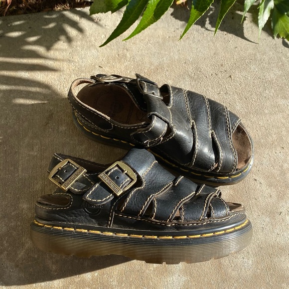 SOLD vintage dr marten sandals *black - Picture 1 of 6